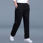 Men's Elastic Waist Comfort Pants | Breathable Lightweight Trousers for Everyday Wear
