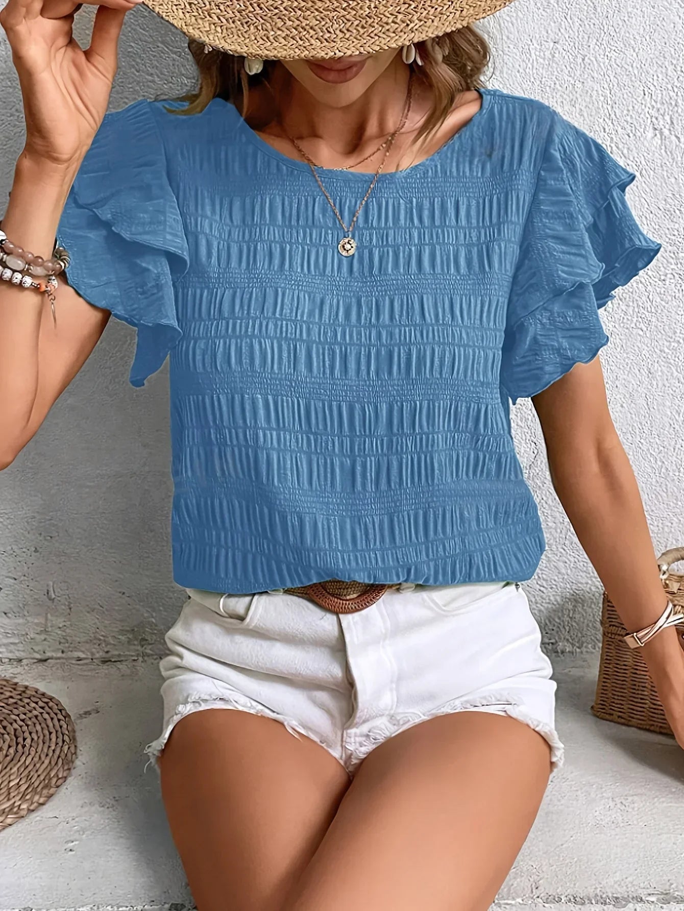Women's Light Ruffled Blouse