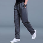 Men's Elastic Waist Comfort Pants | Breathable Lightweight Trousers for Everyday Wear