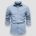 Men's Slim Fit Cotton Denim Shirt