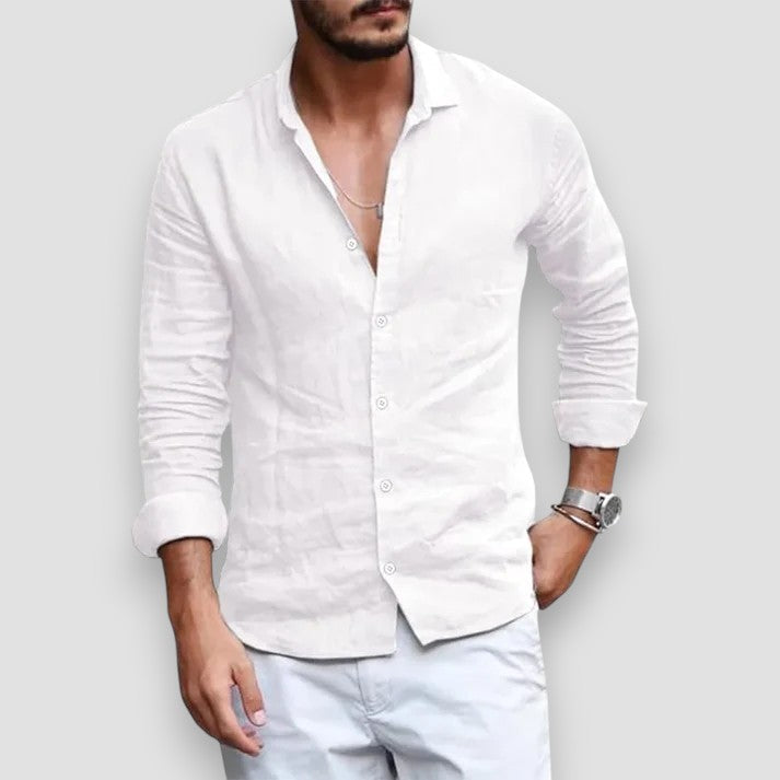 Men's Breathable Linen Shirt
