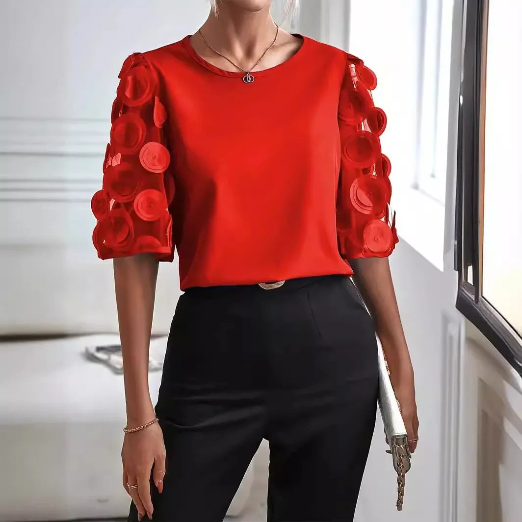 Women's Elegant Blouse with Sleeves