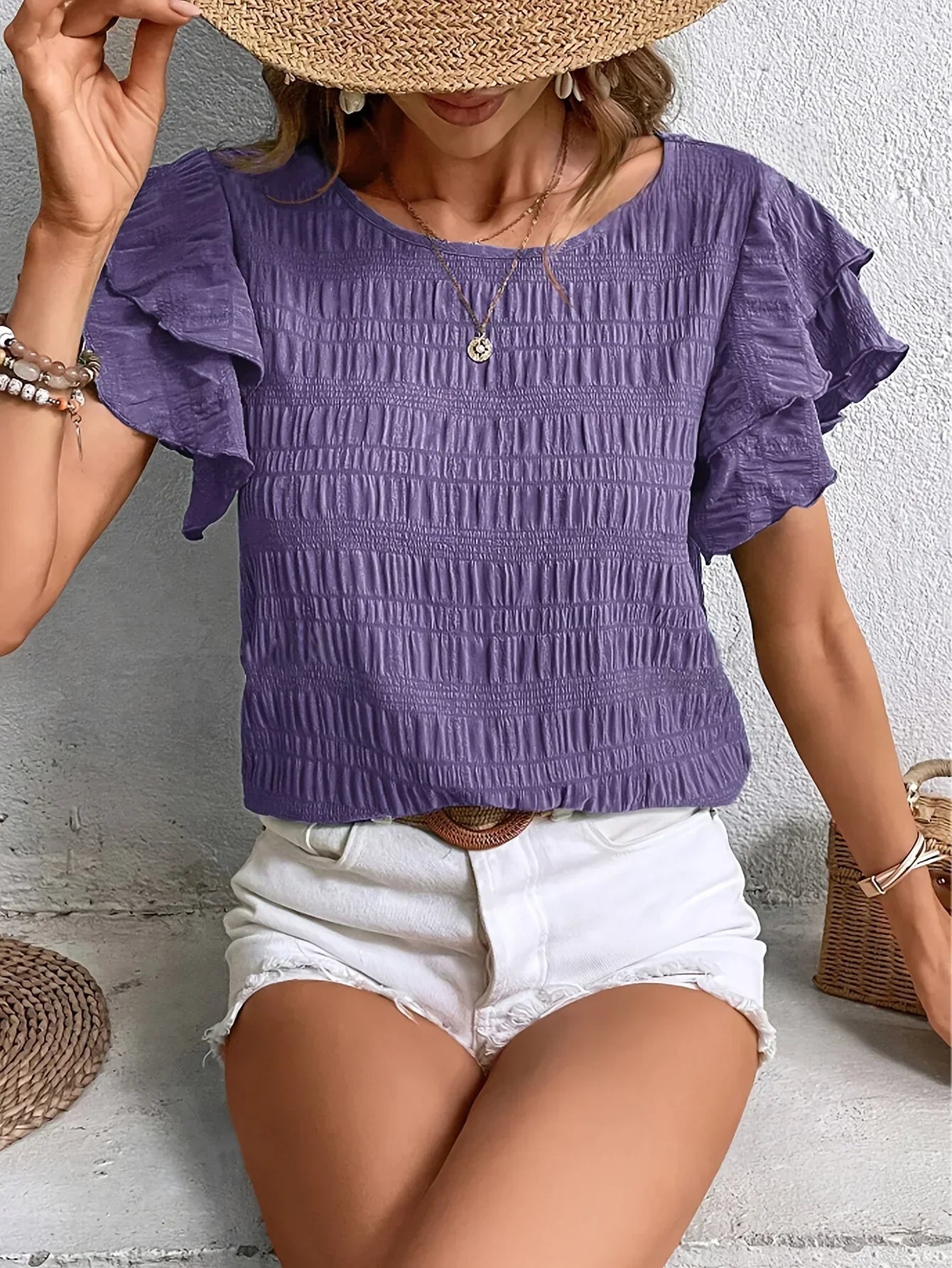 Women's Light Ruffled Blouse