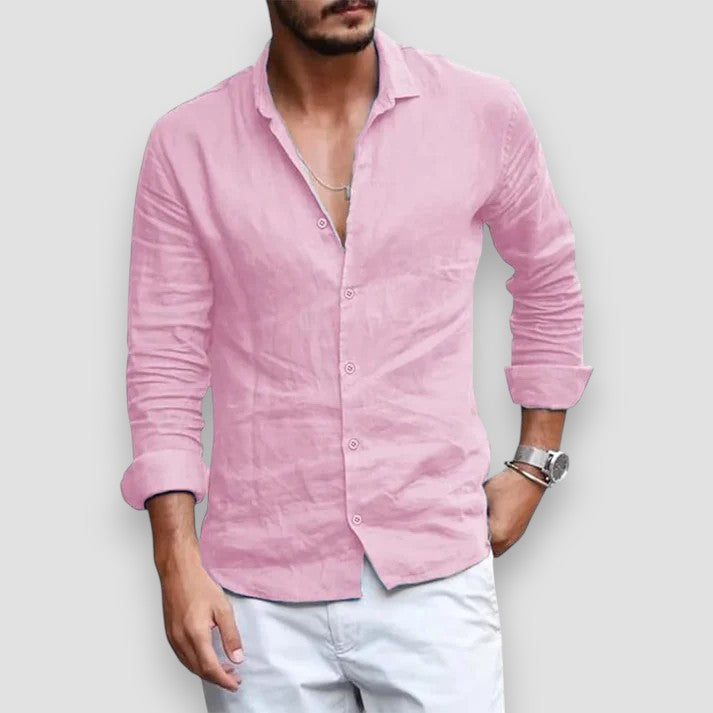 Men's Breathable Linen Shirt