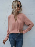 Women's Stylish Blouse with Sophisticated Pleats