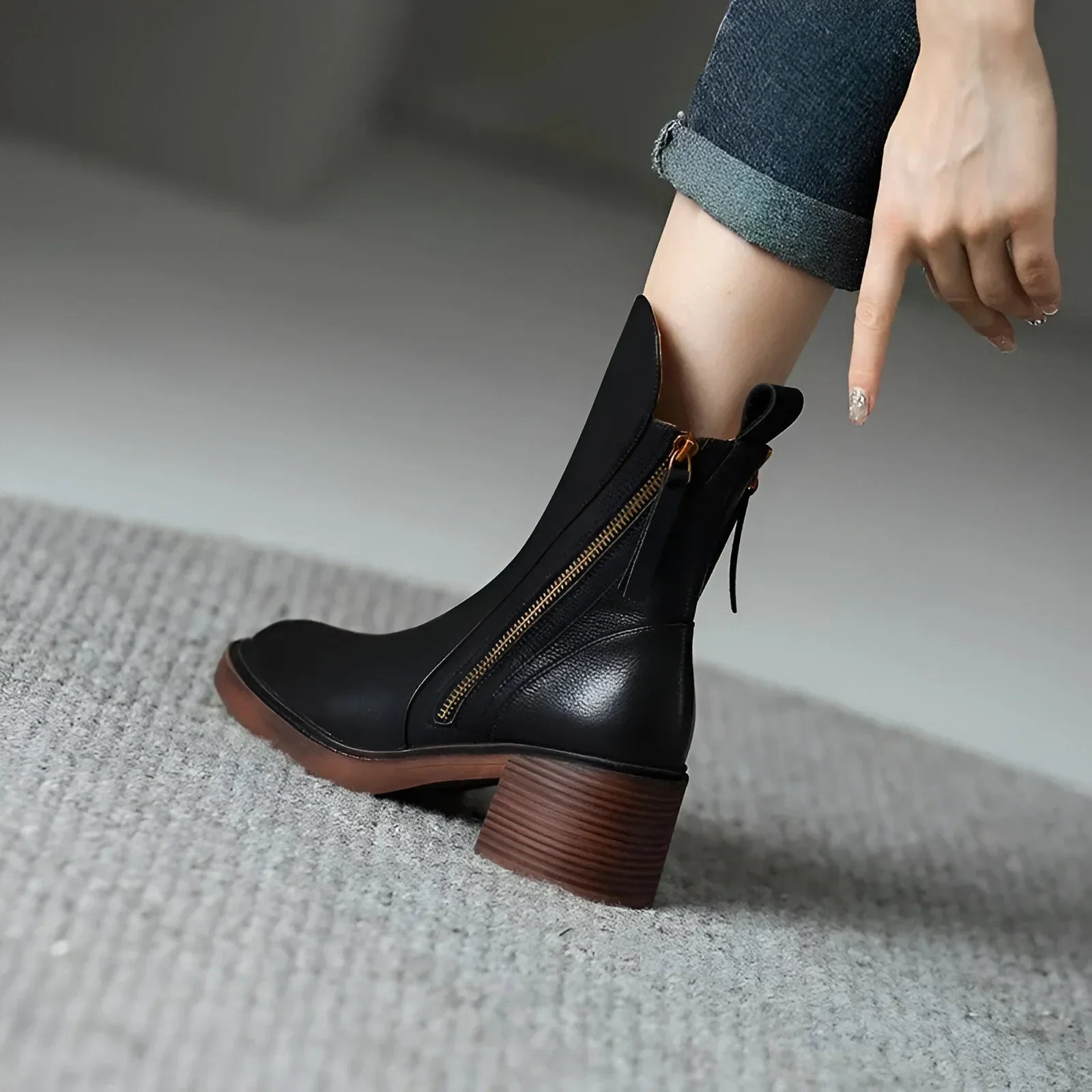 Women's Leather Shoes with Cushioned Insole | Comfortable Everyday Flats