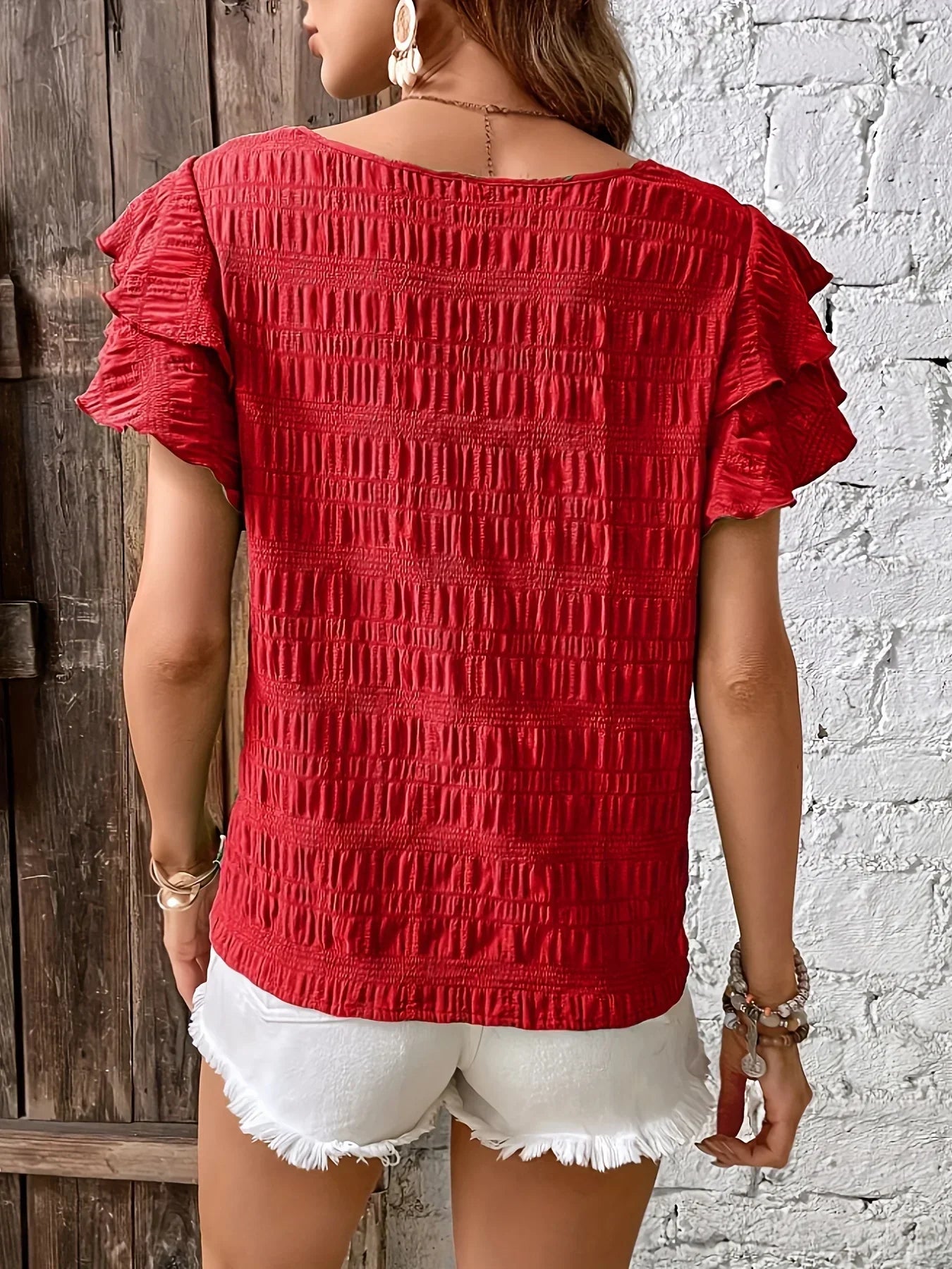 Women's Light Ruffled Blouse