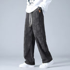 Men's Corduroy Jogger Pants | Comfortable Casual Sweatpants with Textured Finish
