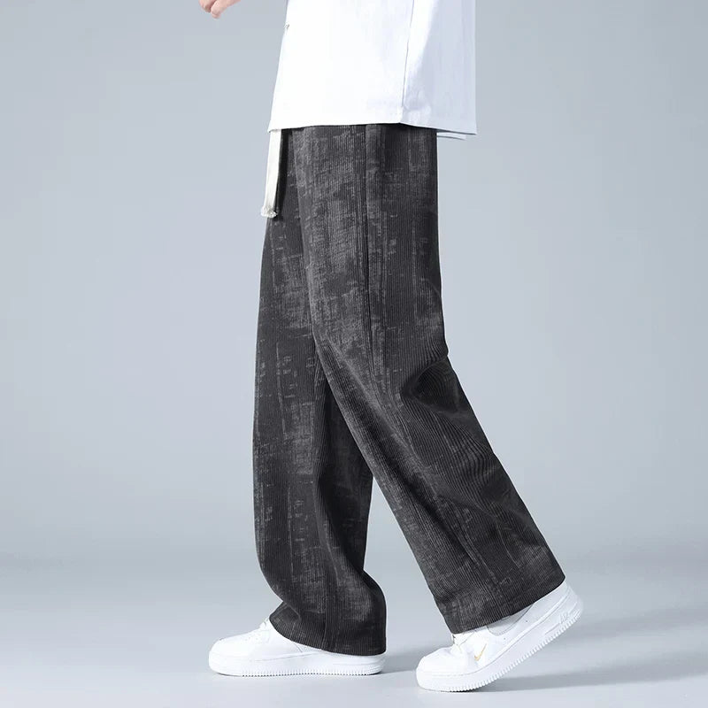 Men's Corduroy Jogger Pants | Comfortable Casual Sweatpants with Textured Finish