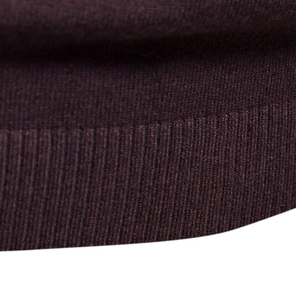 Men's Turtleneck Slim Fit Sweater | Soft Knit Pullover in Multiple Colors