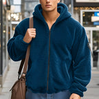 Men's Fleece Jacket | Casual Comfort Zip-Up Outdoor Jacket