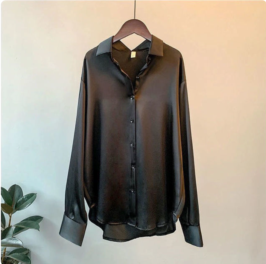Women's Elegant Satin Shirt