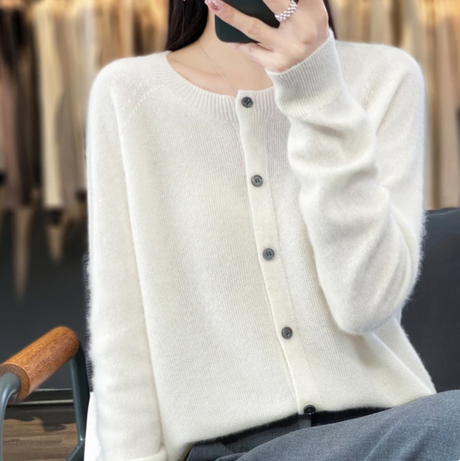 Women's Soft Knit Button-Up Cardigan | Casual Relaxed Sweater in Multiple Colors
