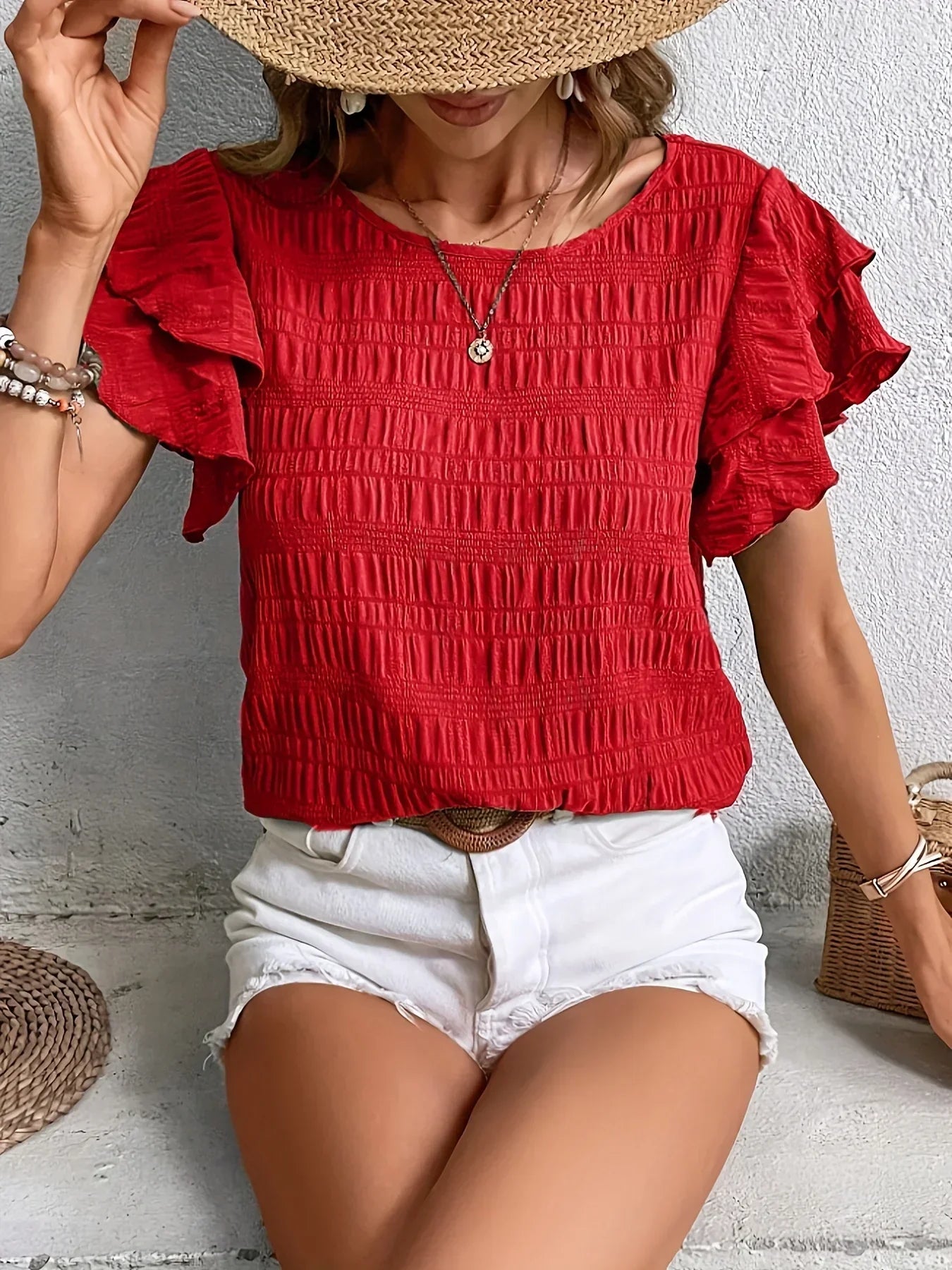 Women's Light Ruffled Blouse