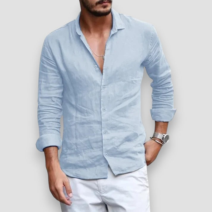 Men's Breathable Linen Shirt