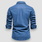 Men's Slim Fit Cotton Denim Shirt