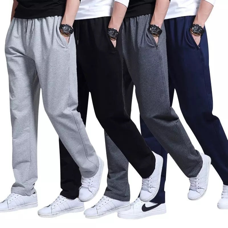 Men's Elastic Waist Comfort Pants | Breathable Lightweight Trousers for Everyday Wear