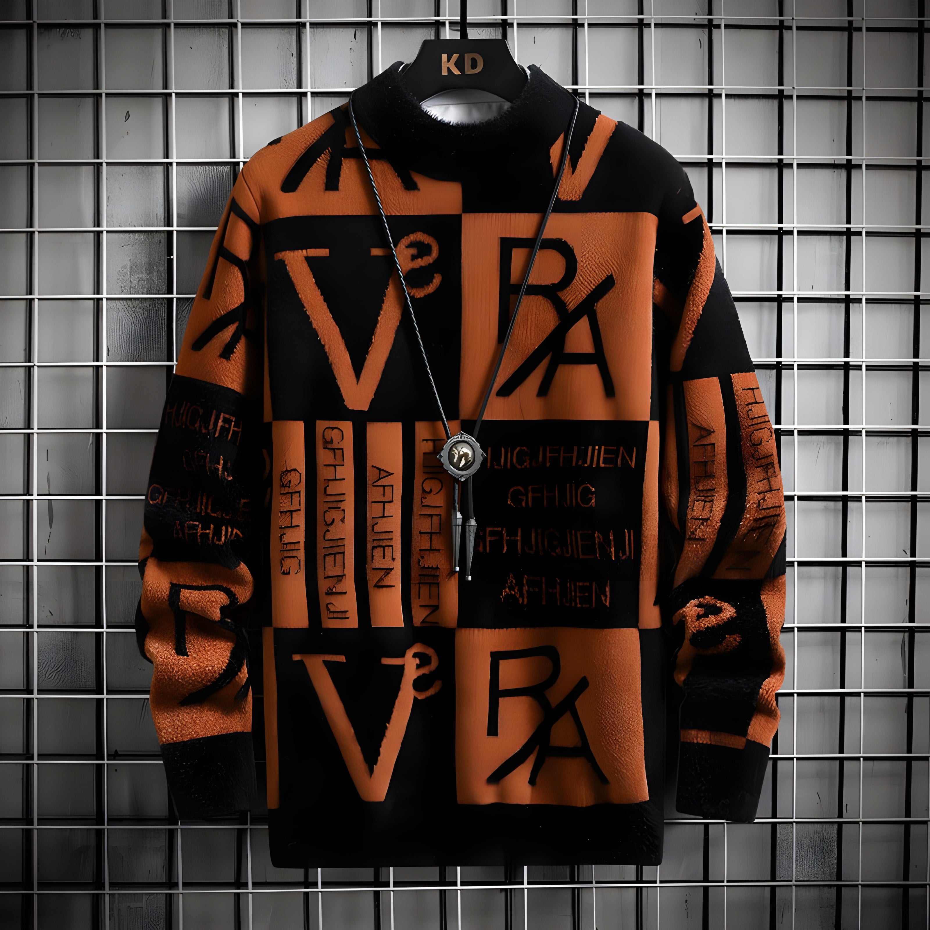 Men's Striped Knit Sweater | Classic Crewneck Knitwear with Bold Color Block Design