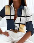 Women's Modern Blouse with Elegant Print