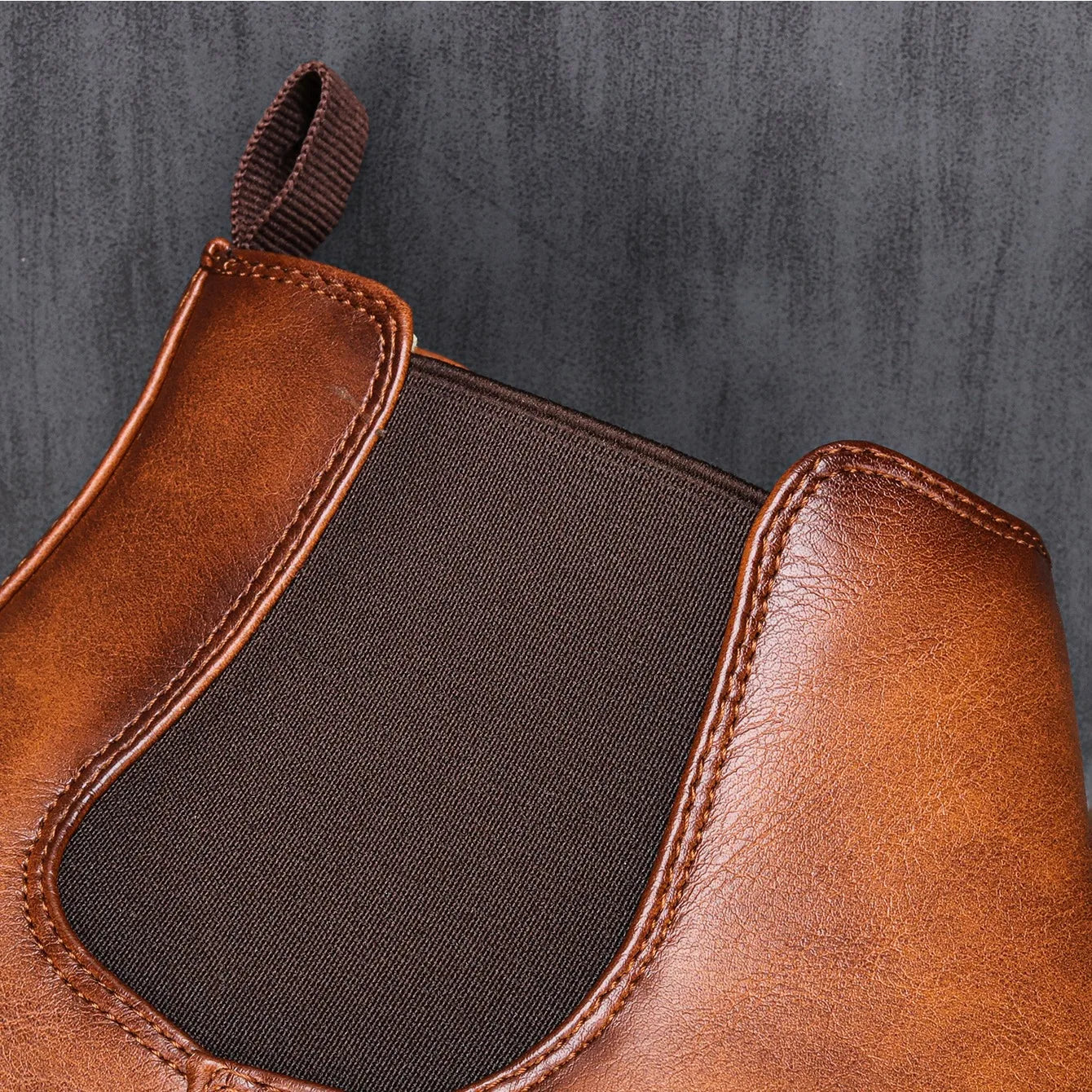 Men's Classic Chelsea Boots | Timeless Leather-Look Ankle Boots for the Modern Man