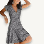 Women's Elegant Summer Dress with Deep V-Neck