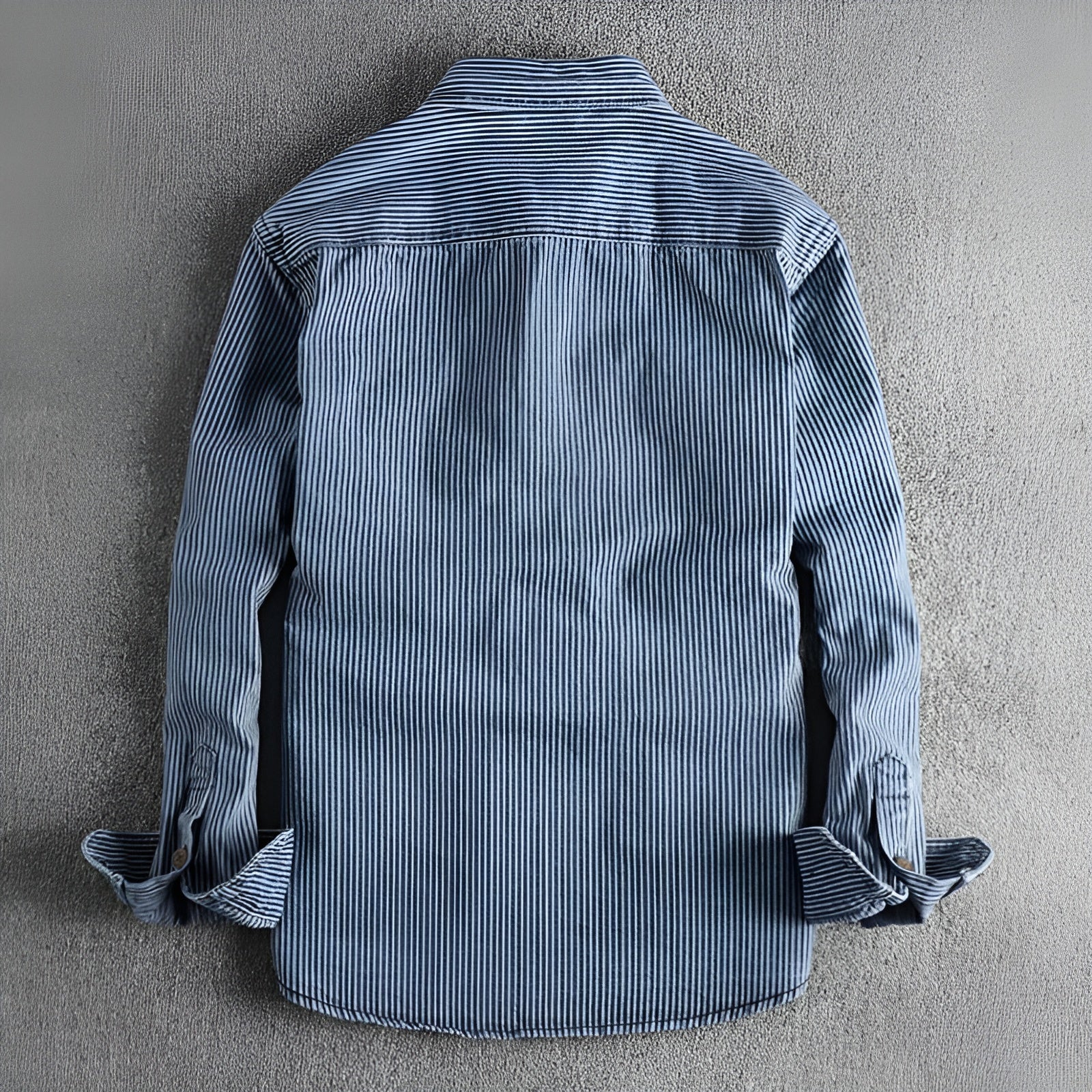 Men's Cargo Denim Shirt | Classic Vintage-Style Shirt with Utility Pockets