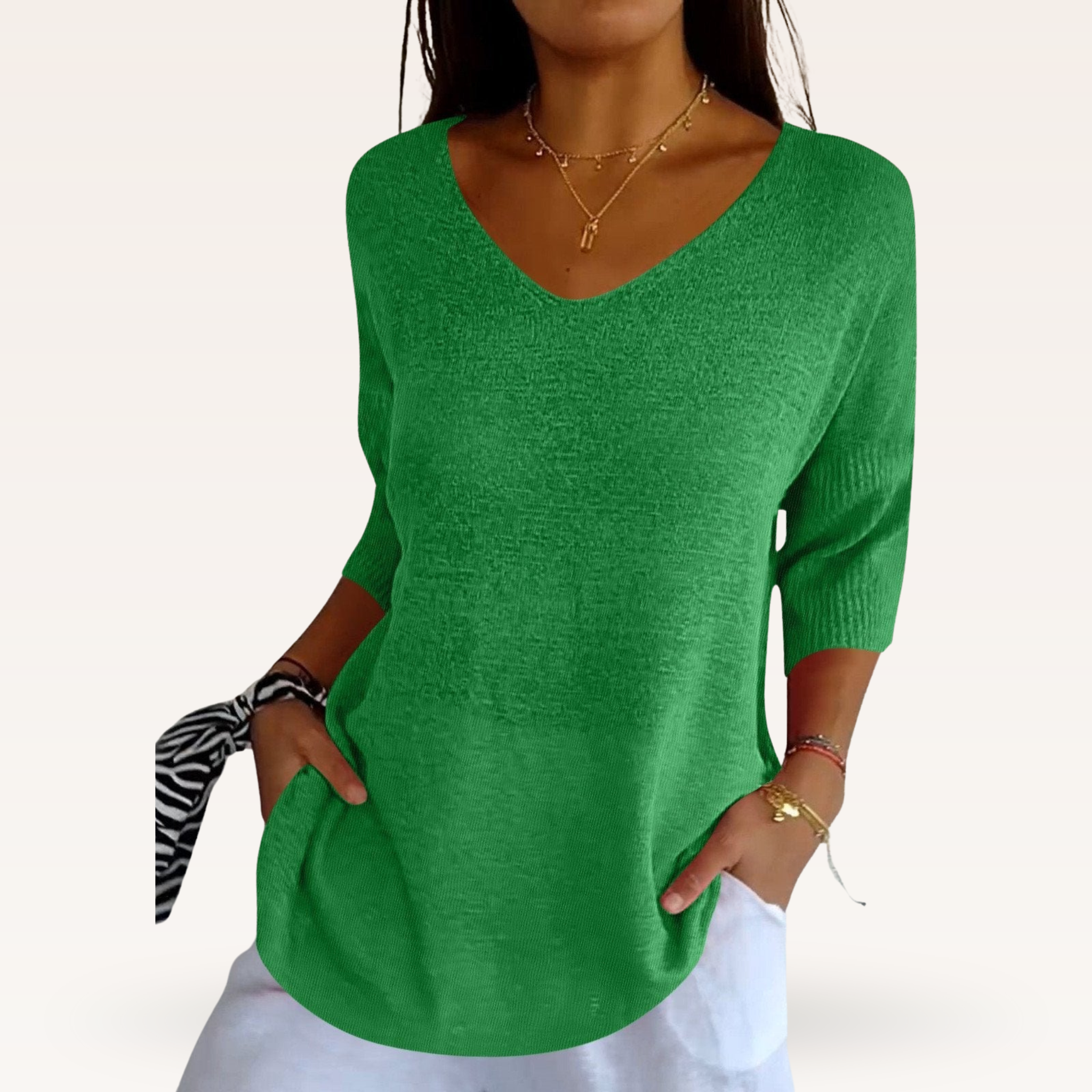 Women's Chic V-Neck Top