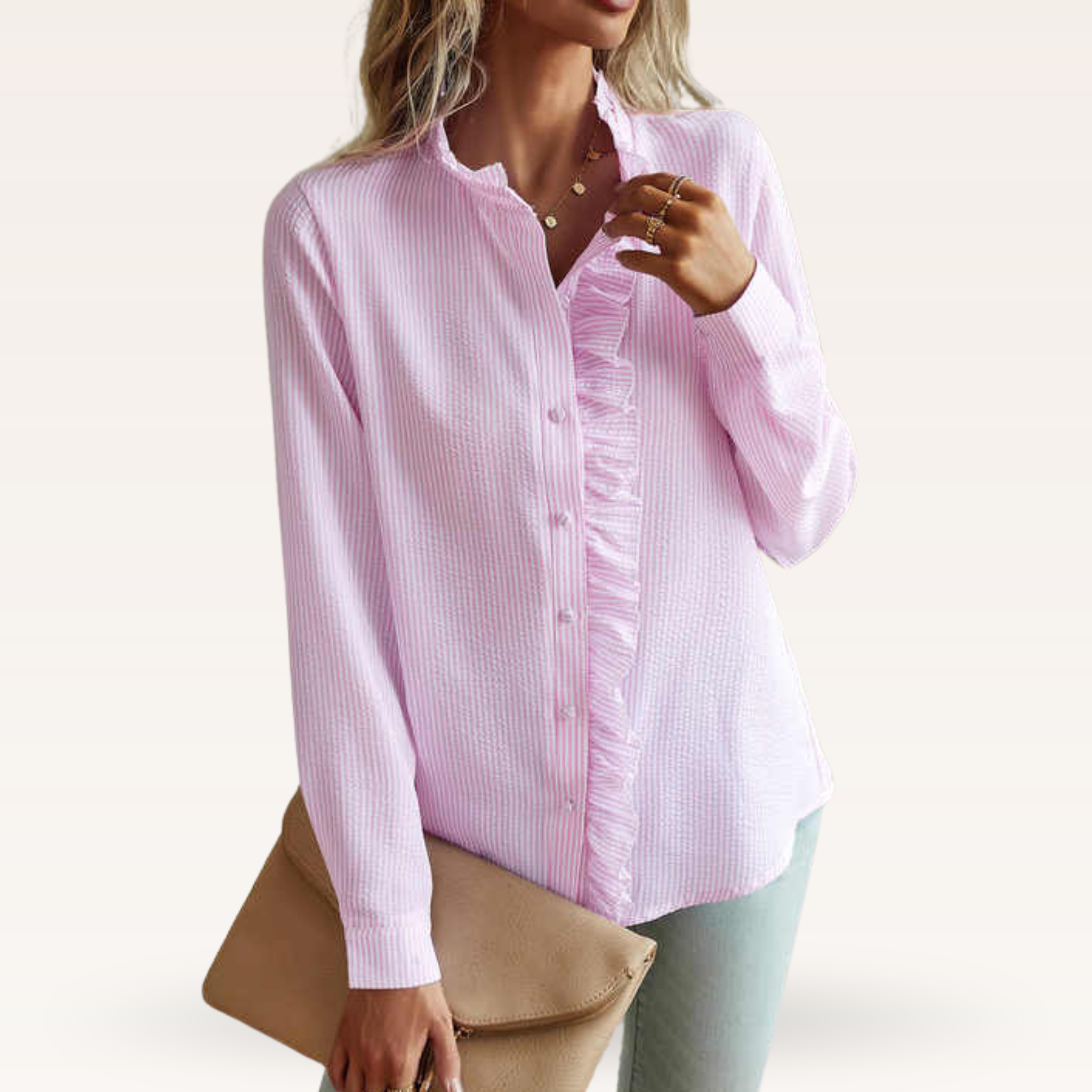 Women's Elegant Floral Print Blouse