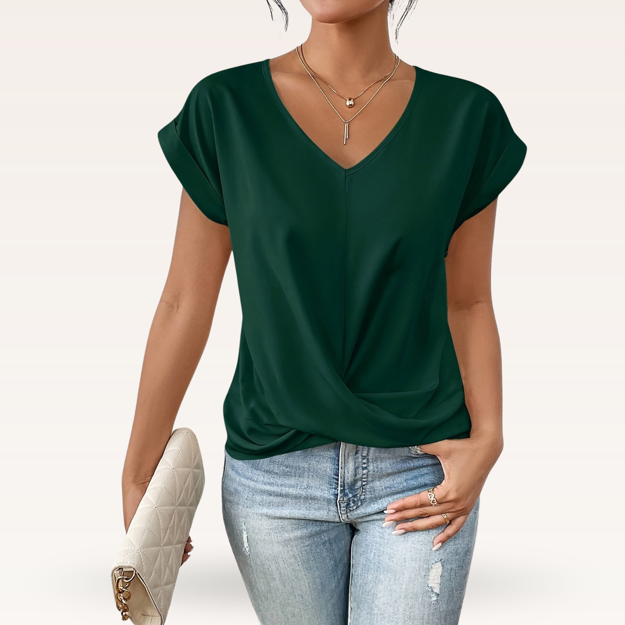 Women's Chic V-Neck T-Shirt