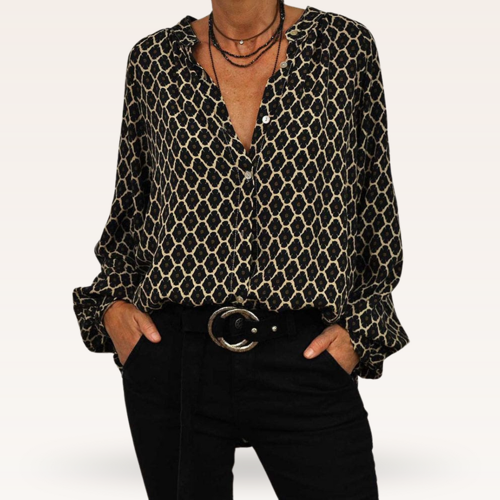 Women's Geometric Chic Blouse
