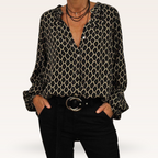 Women's Geometric Chic Blouse