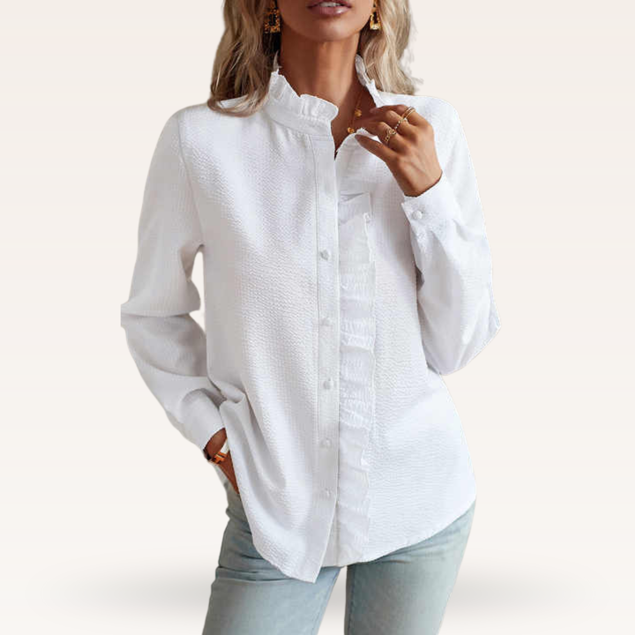Women's Elegant Floral Print Blouse