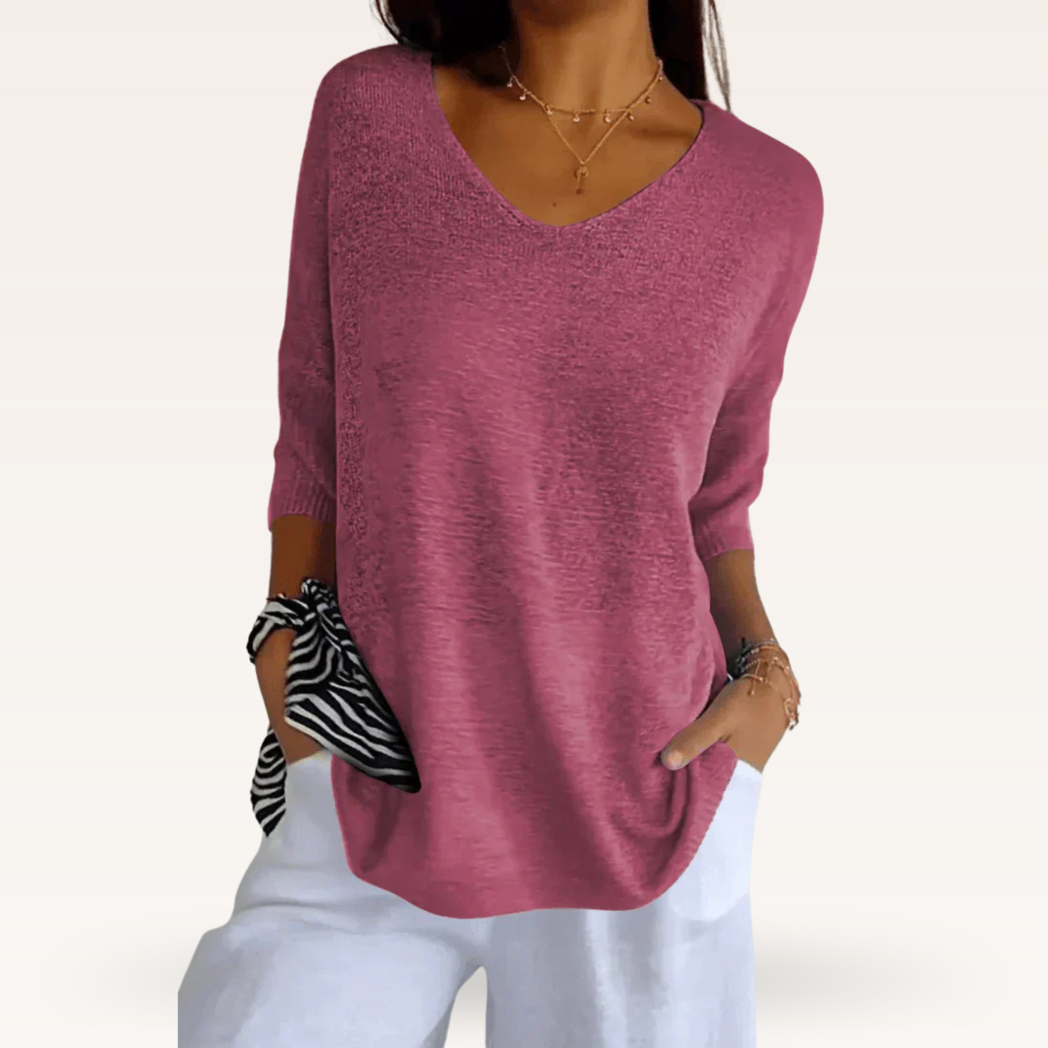 Women's Chic V-Neck Top