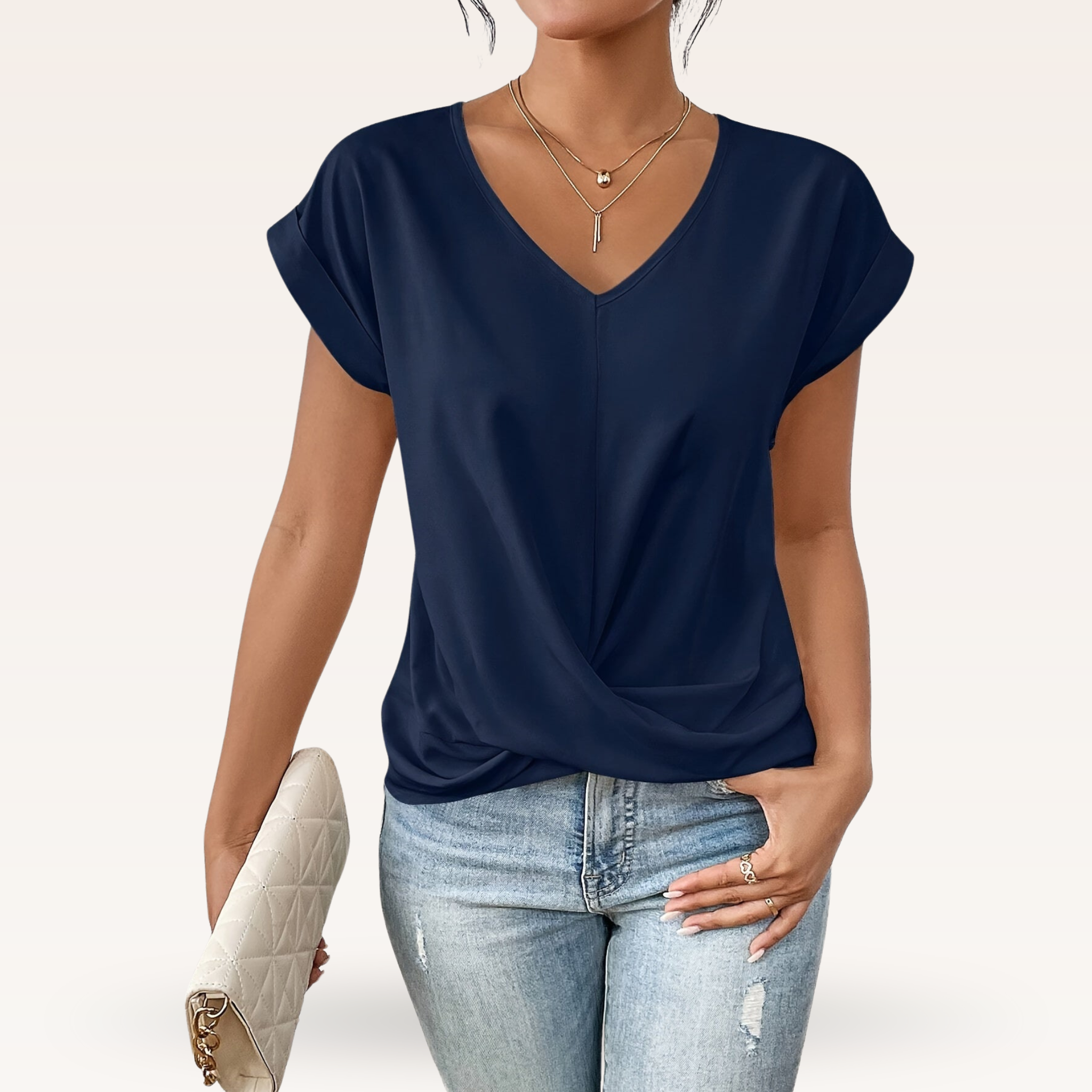 Women's Chic V-Neck T-Shirt