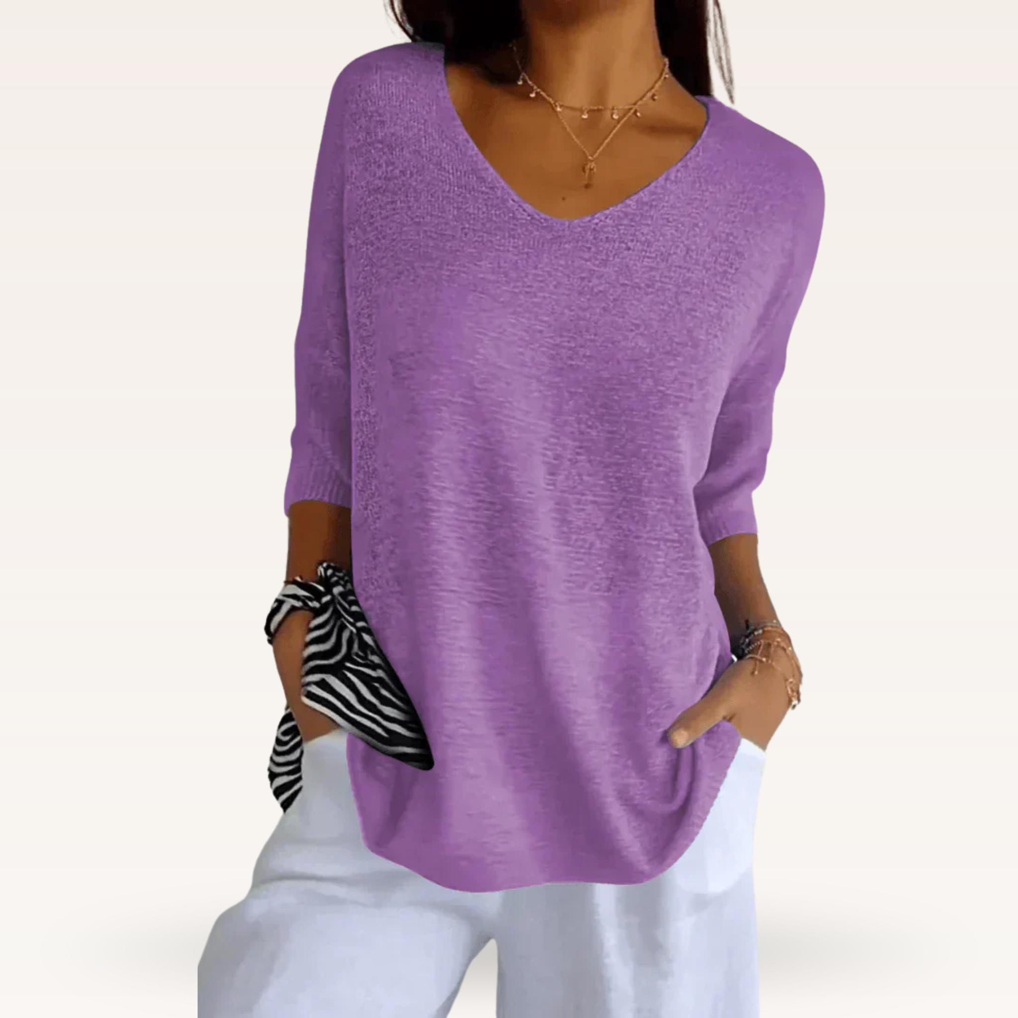Women's Chic V-Neck Top