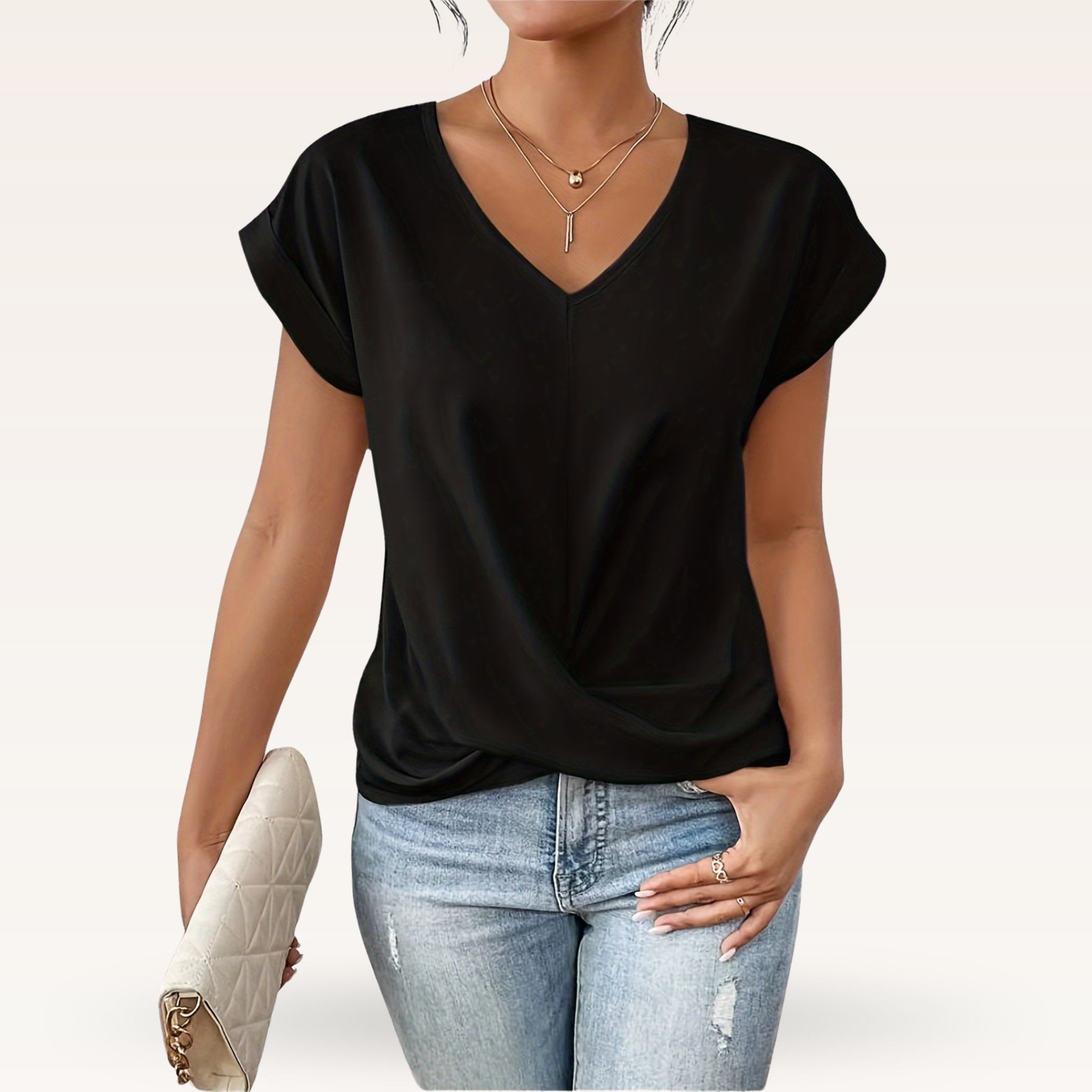Women's Chic V-Neck T-Shirt