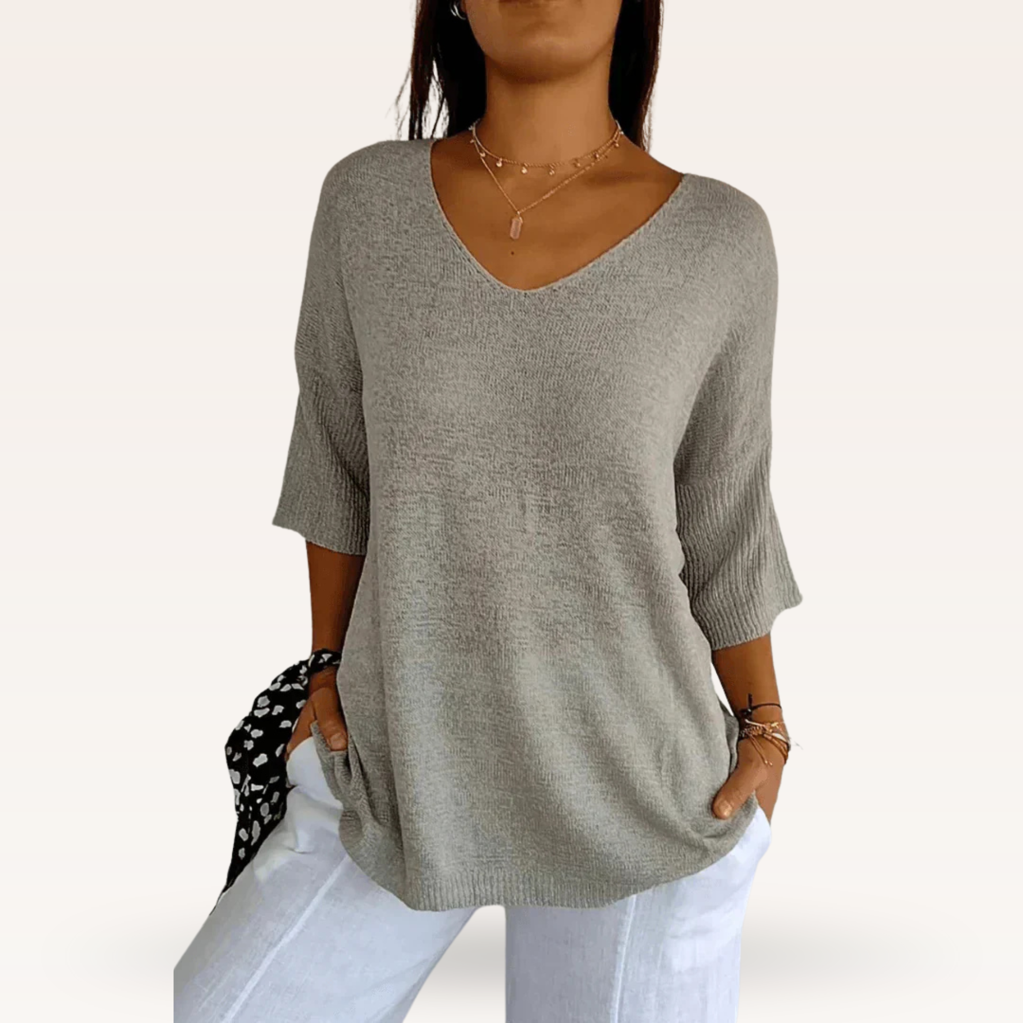 Women's Chic V-Neck Top