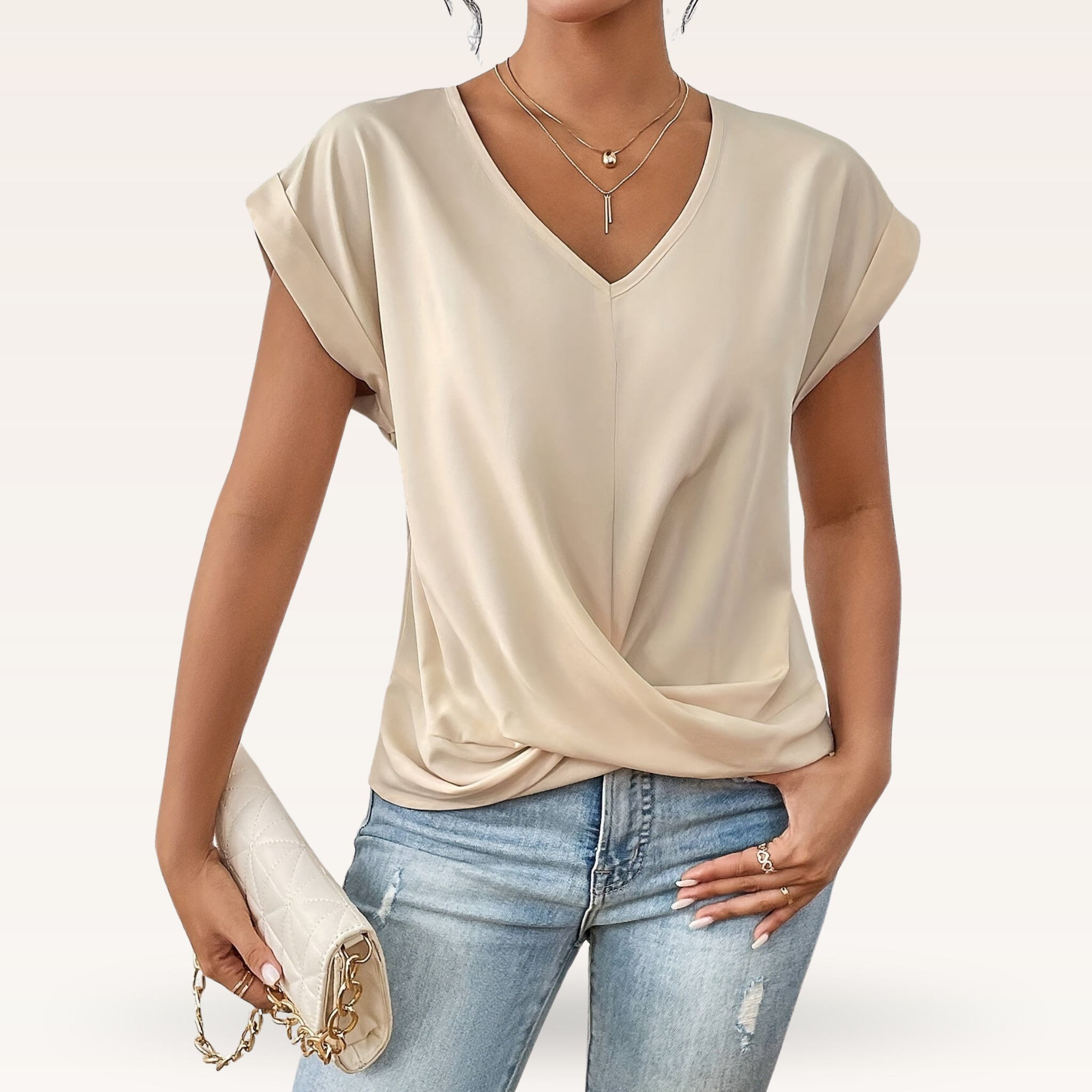Women's Chic V-Neck T-Shirt
