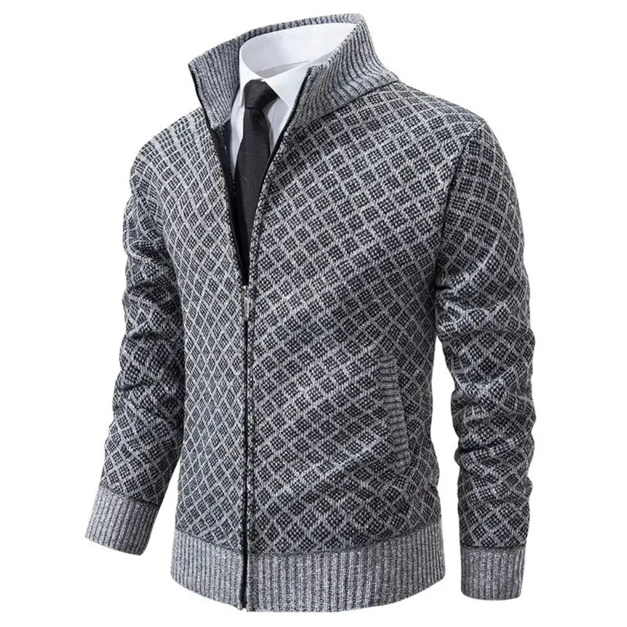 Men's Stylish Knit Cardigan | Classic Button-Front Sweater for Smart Casual Style