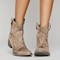 Women's Vintage Cowboy Ankle Boots