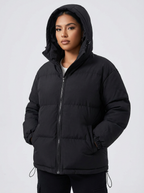 Women's Puffer Coat with Hood | Lightweight Warm Winter Jacket
