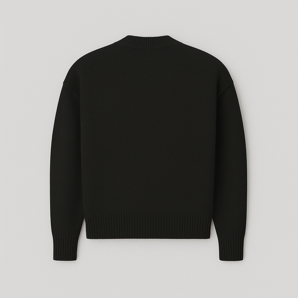 Women's Heart Knit Sweater – Soft Cozy Pullover with Heart Detail