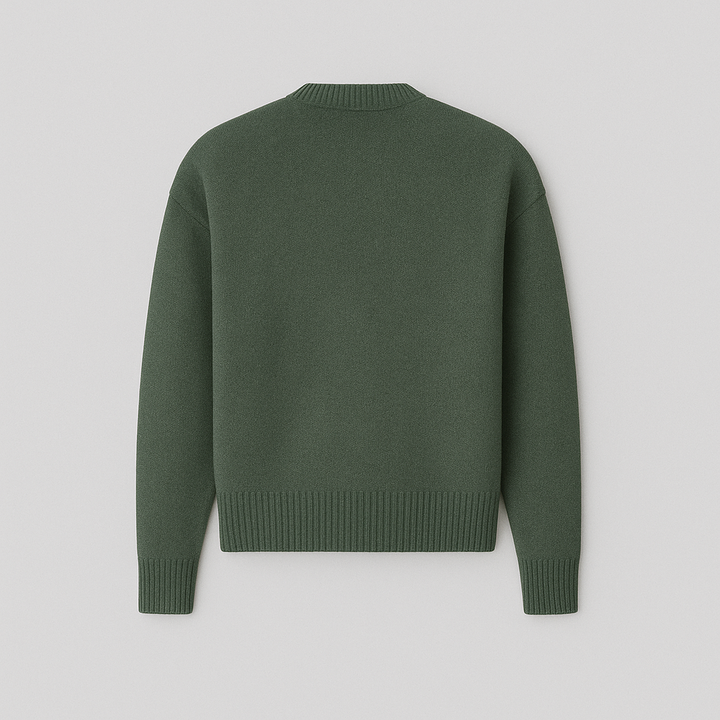 Women's Heart Knit Sweater – Soft Cozy Pullover with Heart Detail
