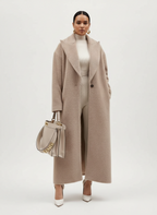 Women's Oversized Long Coat – Soft Elegant Relaxed Fit Jacket