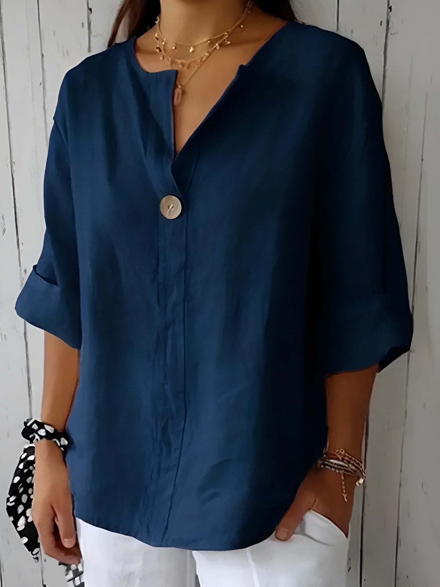 Women's Elegant Comfort Blouse | Lightweight Versatile Top for Work and Beyond