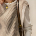 Women's Ribbed Knit Sleeveless Vest