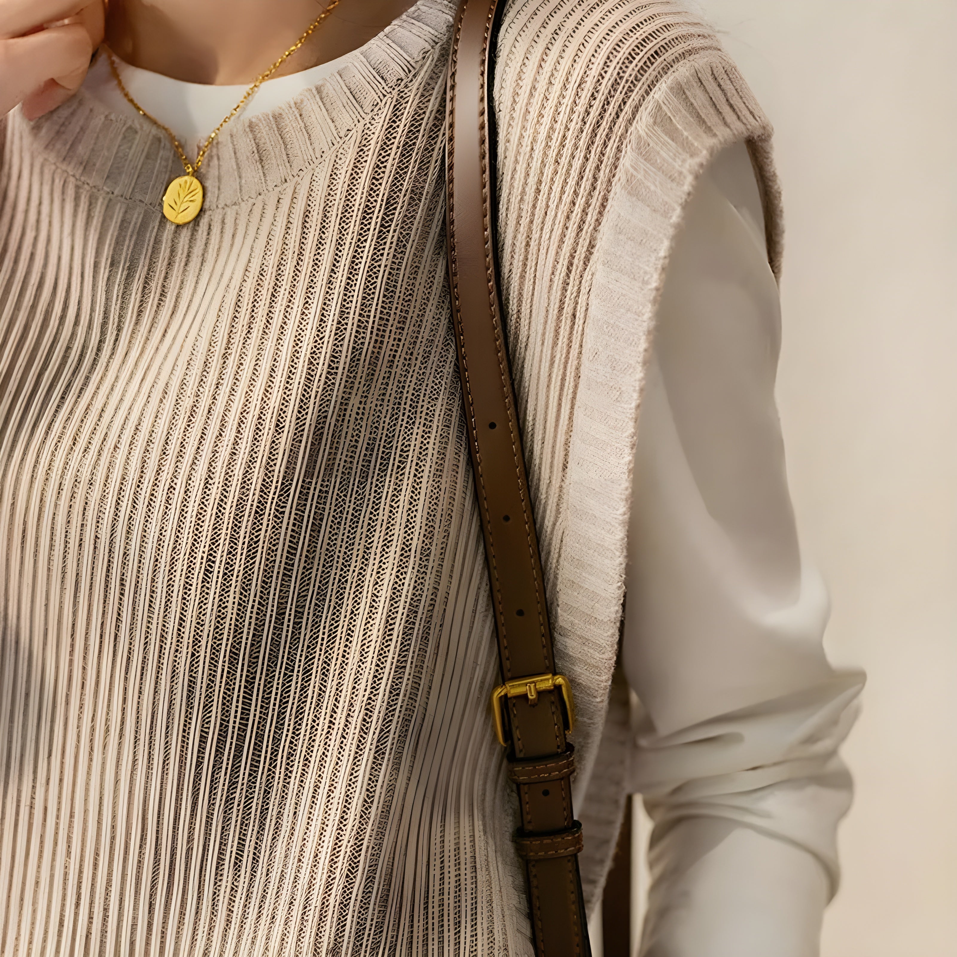 Women's Ribbed Knit Sleeveless Vest