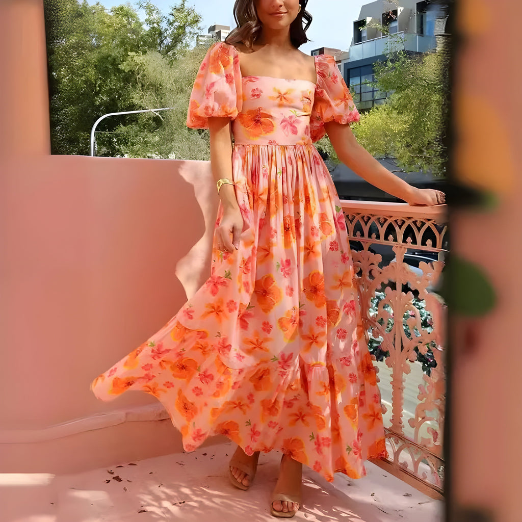 Women's Elegant Maxi Dress with Flattering Cut