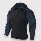 Men's Tactical Outdoor Hoodie | Fleece-Lined Zip-Up Activewear Sweater