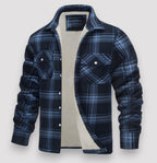 Men's Plaid Flannel Shirt Jacket | Classic Lumberjack Shacket for Fall & Winter